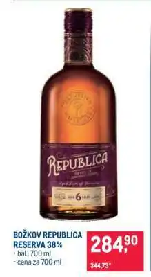 Makro BOŽKOV REPUBLICA RESERVA 38 % nabídka