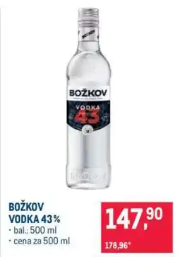 Makro BOŽKOV VODKA 43% nabídka