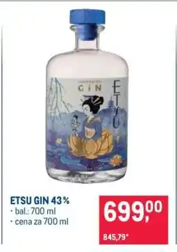 Makro ETSU GIN 43 % nabídka
