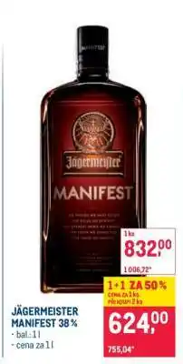 Makro JÄGERMEISTER MANIFEST 38% nabídka