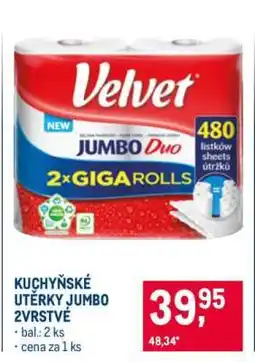 Makro KUCHYŇSKÉ UTĚRKY JUMBO 2VRSTVÉ nabídka