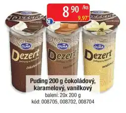 Qanto Puding čokoládový, karamelový, vanilkový nabídka