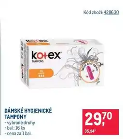 Makro Dámské hygienické tampony nabídka