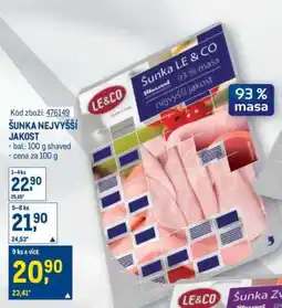 Makro ŠUNKA NEJVYŠŠÍ JAKOST nabídka