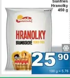 Jip Sunfries hranolky nabídka