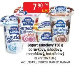 Qanto Jogurt sametový borůvkový, jahodový, meruňkový, čokoládový nabídka
