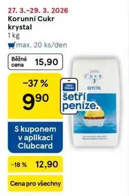 Tesco Korunní Cukr krystal 1 kg nabídka