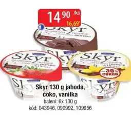 Qanto Skyr jahoda, čoko, vanilka nabídka