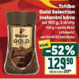 Billa TCHIBO Gold selection instantní káva nabídka