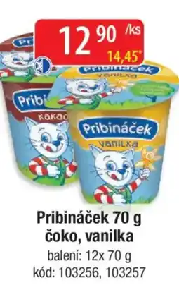 Qanto Pribináček čoko, vanilka nabídka