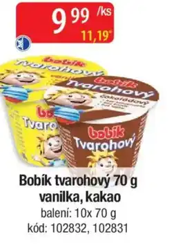 Qanto Bobík tvarohový vanilka, kakao nabídka
