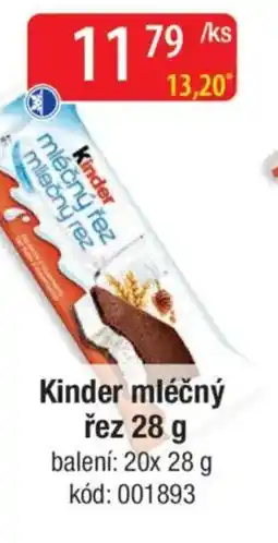 Qanto Kinder mléčný řez nabídka