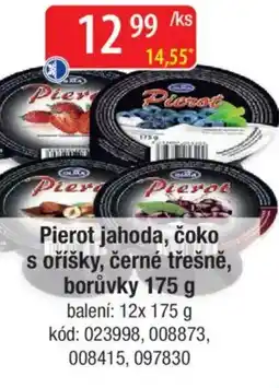 Qanto Pierot jahoda, čoko s oříšky, černé třešně, borůvky nabídka