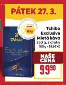 Billa TCHIBIO Exclusive mletá káva nabídka