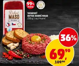 Penny Market Tatarský biftek dobré maso nabídka