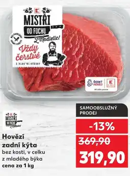 Kaufland Hovězí zadní kýta nabídka