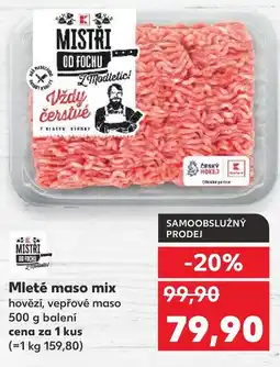 Kaufland Mleté maso mix nabídka