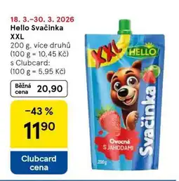 Tesco Hello Svačinka XXL nabídka