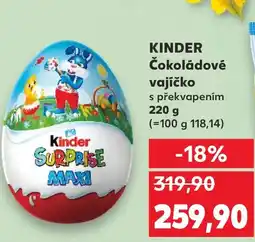 Kaufland KINDER Čokoládové vajíčko nabídka