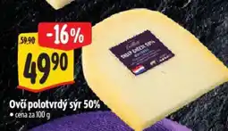 Albert Ovčí polotvrdý sýr 50% nabídka