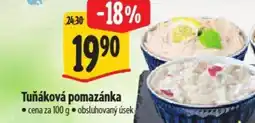Albert Tuňáková pomazánka nabídka