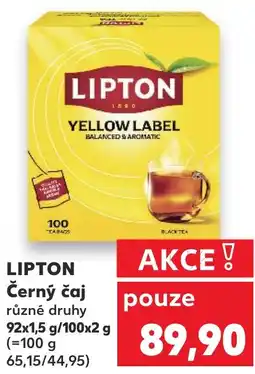 Kaufland LIPTON Černý čaj nabídka