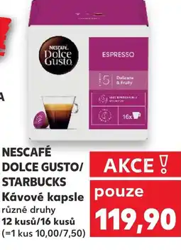 Kaufland NESCAFÉ DOLCE GUSTO/ STARBUCKS Kávové kapsle nabídka