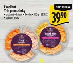 Albert EXCELLENT Trio pomazánky nabídka