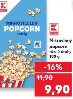Kaufland Mikrovlnný popcorn nabídka