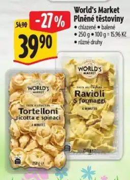 Albert WORLD'S MARKET Plněné těstoviny nabídka