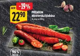 Albert PREMIUM Mistrovská klobása nabídka