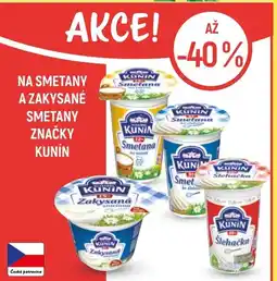 Globus Na smetany a zakysané smetany značky kunín nabídka