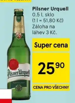 Tesco Pilsner Urquell nabídka