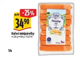 Albert Kuřecí minipárečky nabídka