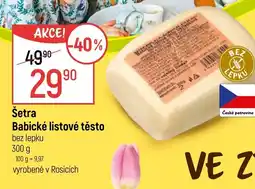 Globus Šetra Babické listové těsto nabídka