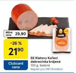 Tesco DZ Klatovy Kuřecí debrecínka krájená nabídka