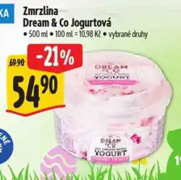 Albert Zmrzlina dream & co jogurtová nabídka