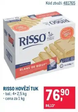 Makro Risso hovězí tuk nabídka