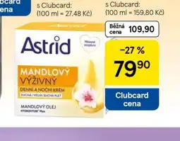 Tesco Astrid Mandlový Výživný Denní a Noční Krém nabídka
