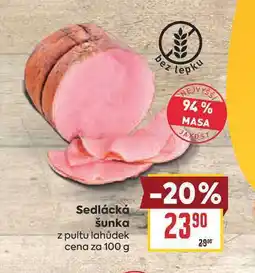 Billa Sedlácká šunka z pultu lahůdek cena za nabídka