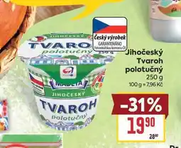 Billa Jihočeský Tvaroh polotučný nabídka