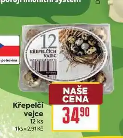 Billa Křepelčí vejce 12 ks nabídka