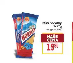 Billa Mini horalky 3× nabídka