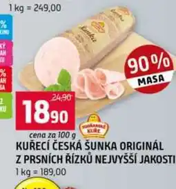 Terno KUŘECÍ ČESKÁ ŠUNKA ORIGINÁL Z PRSNÍCH ŘÍZKŮ NEJVYŠŠÍ nabídka