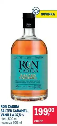 Makro Ron cariba salted caramel, vanilla 37,5% nabídka