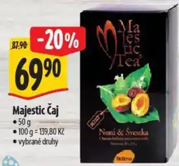 Albert Majestic Čaj nabídka