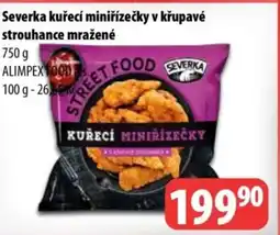 Partner Maloobchodní síť Severka kuřecí miniřízečky v křupavé strouhance mražené nabídka