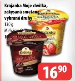 Partner Maloobchodní síť Krajanka Moje chvilka, zakysaná smetanaajanka nabídka