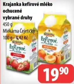 Partner Maloobchodní síť Krajanka kefírové mléko ochucené nabídka