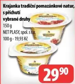 Partner Maloobchodní síť Krajanka tradiční pomazánkové natur, s příchutí nabídka